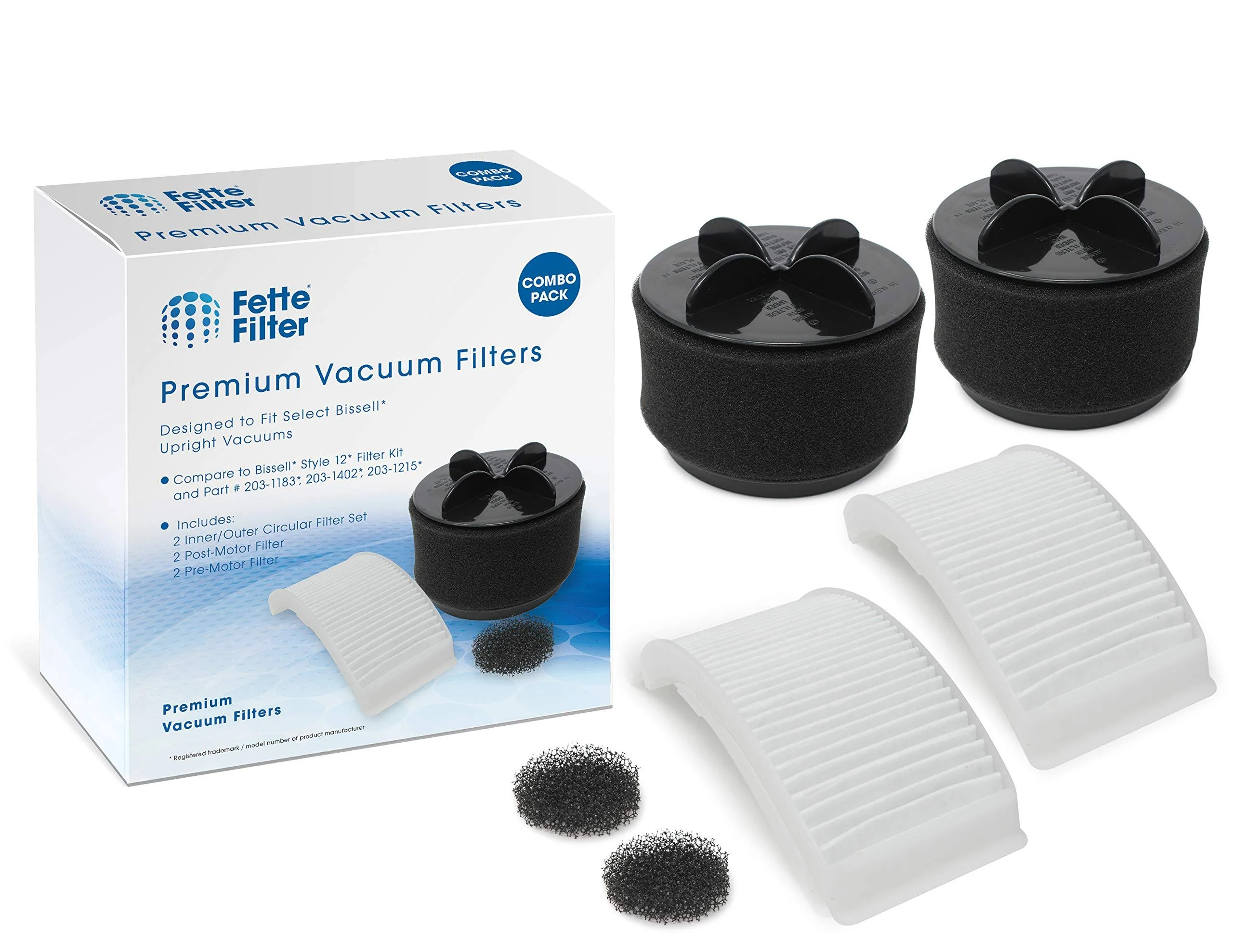 Fette Filter - Filter Set Compatible with for Bissell Style 12 &amp; PowerForce B...