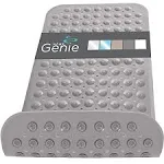 Home Genie Shower and Bathtub Mat, Ultra Strong Grip Long Bath Tub Floor Mats with Suction Cup Grips and Drainage Holes, Textured and BPA Free, 31x15 Washable Bathroom Spa Accessories, Opaque Gray