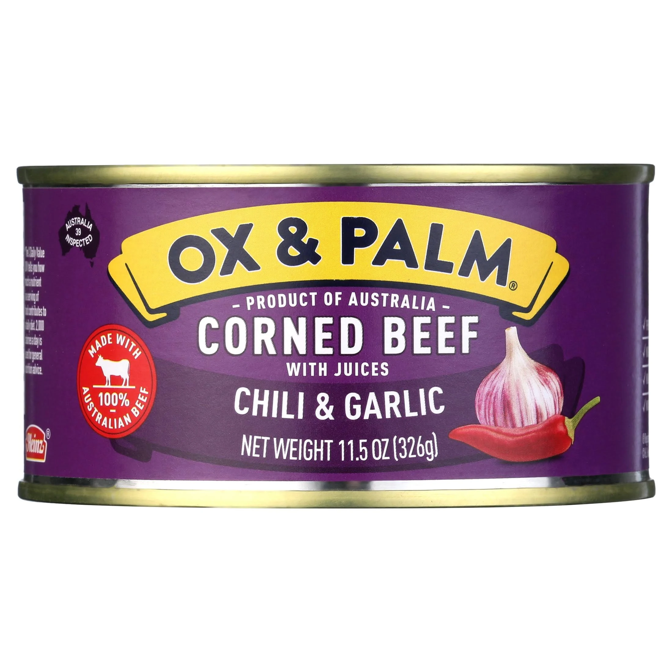 Ox & Palm Corned Beef Chili & Garlic Flavored