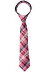 Spring Notion Boy's Tartan Plaid Woven Zipper Tie