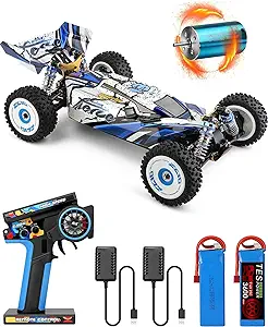 TesPower 75km/h Remote Control Car with Brushless Motor,Wltoys 124017 RC Car New ...