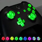 eXtremeRate Multi-Colors Luminated Dpad Thumbsticks Start Back ABXY Action Buttons (DTF) LED Kit for Xbox One Standard, Xbox One S x Controller 7