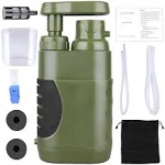 WATER FILTER Hand Pump Portable Gear for Camping Hiking LACUCINO