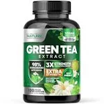 Green Tea Extract Pills with EGCG for Natural Energy, Antioxidant Supplement