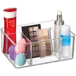 Amazing Abby Glamour Acrylic 5-Compartment Makeup Organizer Transparent Plastic Beauty Supply Holder