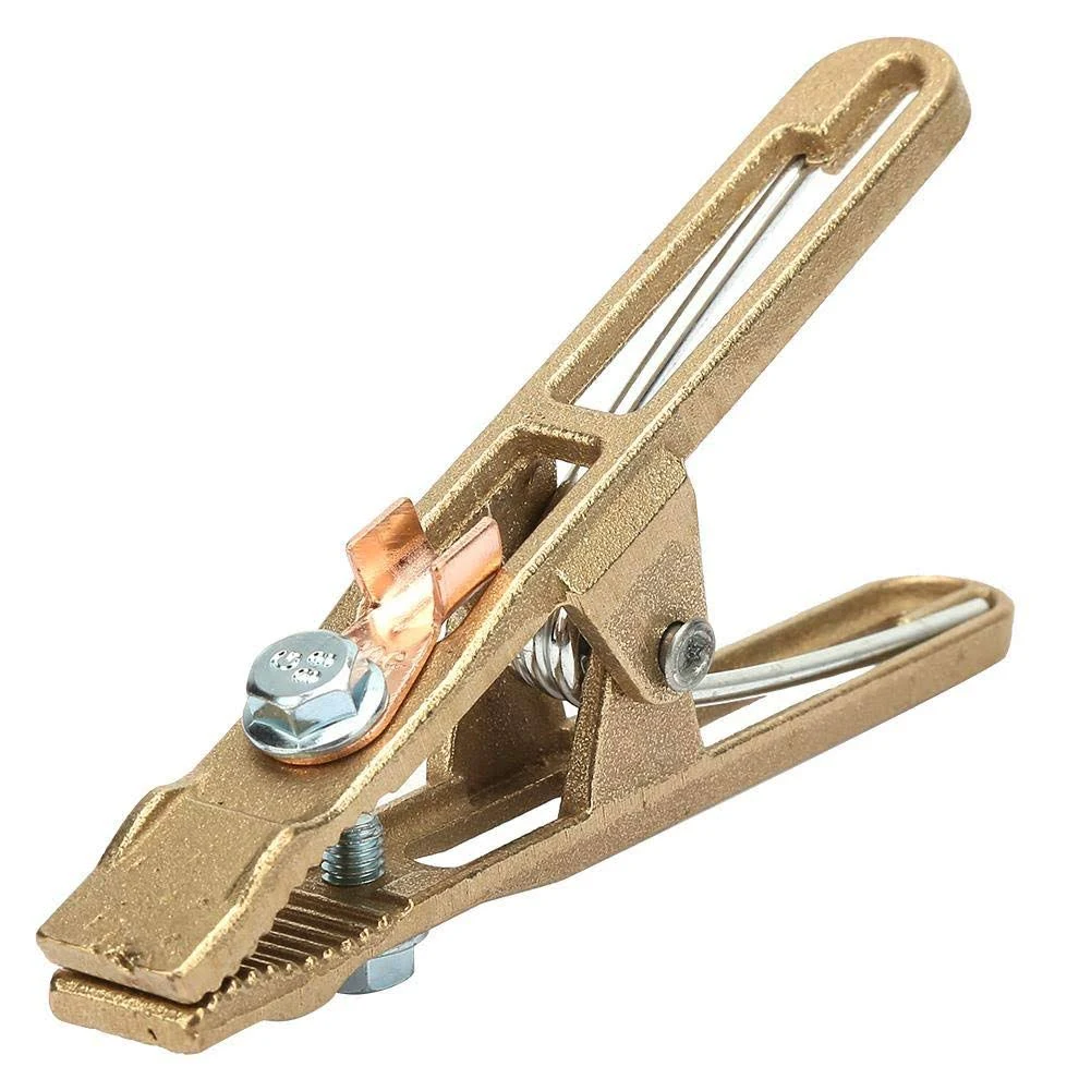 260/300/500a Brass A-shape Ground Welding Earth Clamp Welder Earth Ground Cable Copper Grip Clip Clamp for Welding Machine