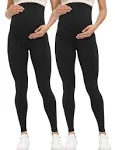 Buttergene Women's Maternity Leggings Over The Belly Pregnancy Active Wear Workout Yoga Tights Pants