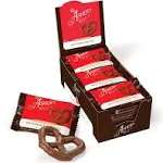 Asher's Chocolates, Chocolate Covered Pretzels, Gourmet Sweet and Salty Candy, Small Batches of Kosher Chocolate, Family Owned Since 1892 (18 count, Milk Chocolate)