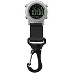 Dakota Digital Backpacker Carabiner Clip Watch - Silver