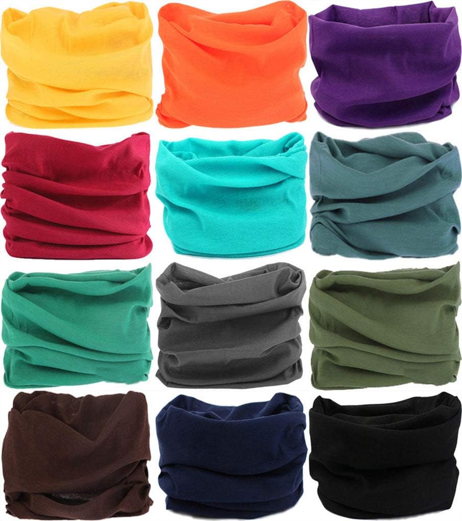 VANCROWN Headband Neck Gaiter Head Wrap Headwear Face Mask Magic Scarf Bandana for Men and Women