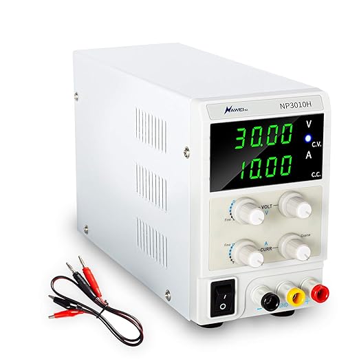 DC Power Supply Variable 30V/10A High Precision Adjustable CC/CV Regulated Power