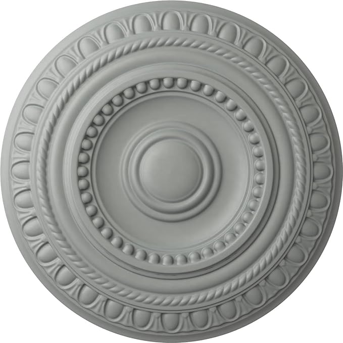 Ekena Millwork CM15AR Artis Ceiling Medallion, 15 3/4"OD x 1 3/8"P (Fits Canopies up to 6 7/8"), Primed