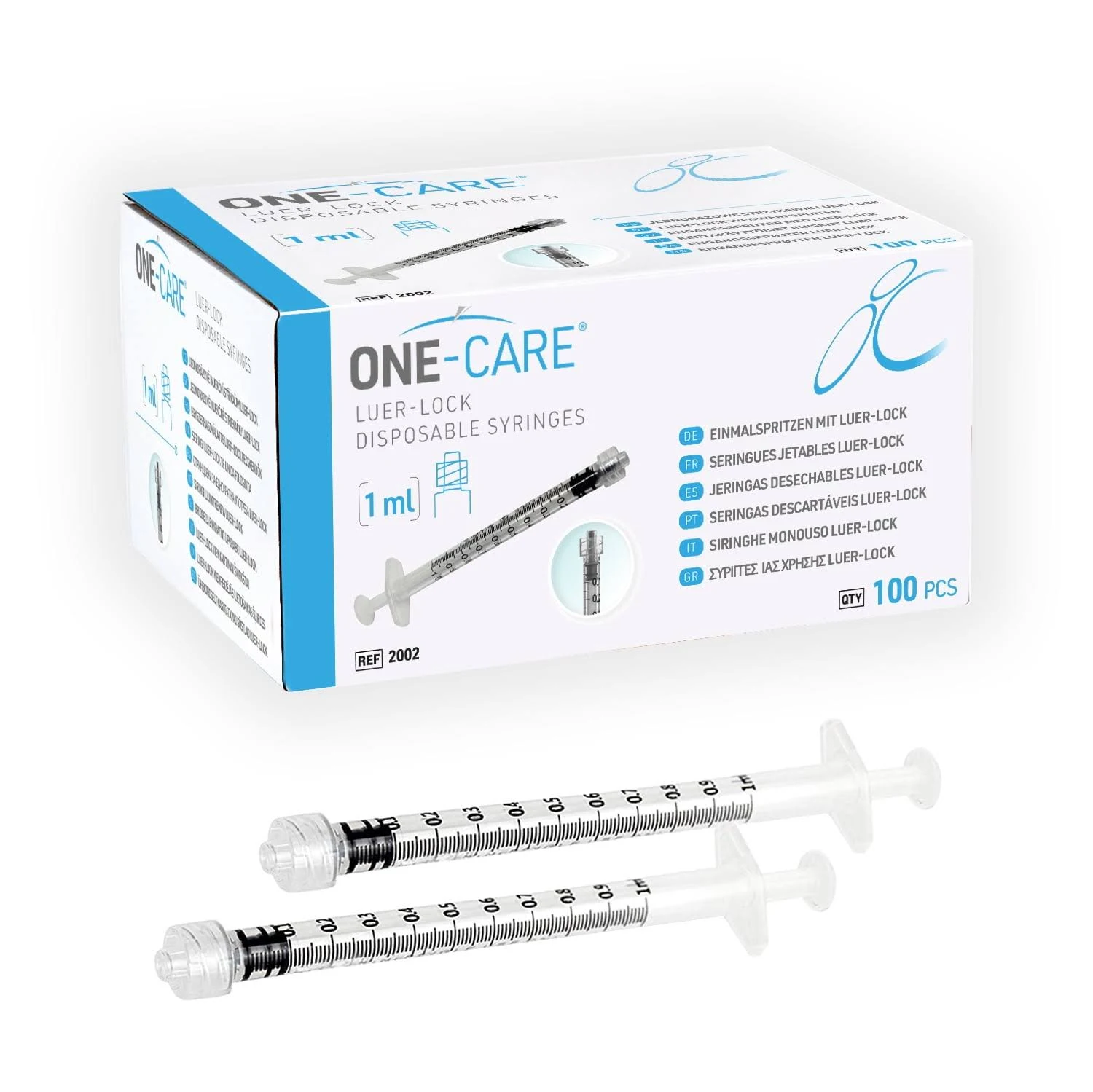 MediVena One-Care Luer-Lock Syringes