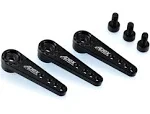 Apex RC Products Black 25T Futaba / Savox Aluminum Servo Horn - 3 Pack #8029  