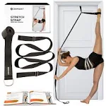 Stretching Strap With Door Anchor - Stretching Equipment to Improve Legs Flexibility - Splits Trainer For Home Ideal In Ballet, Dance, Cheerleading, Taekwondo, Yoga, Pole Dancing & Gymnastics