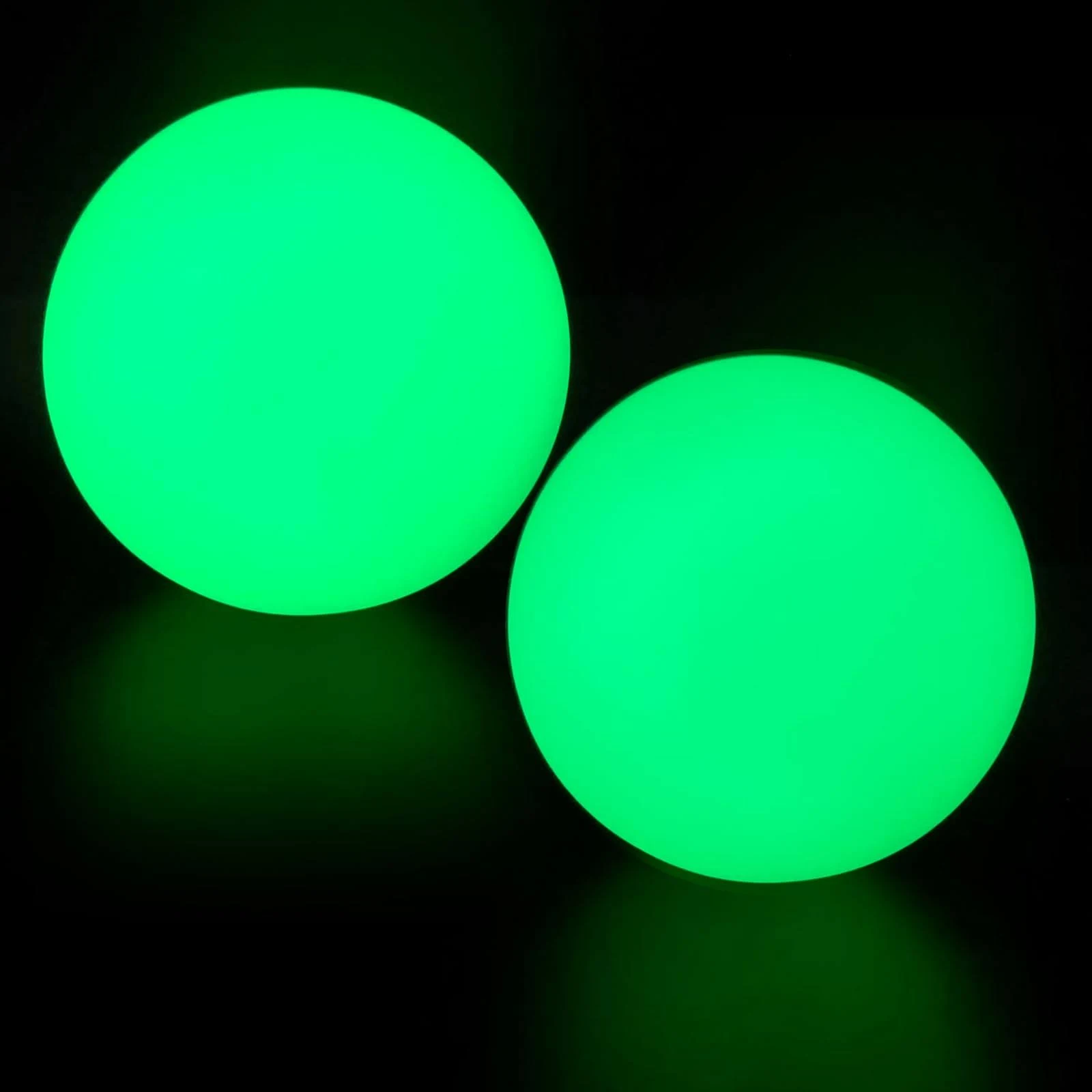 DONZWIYES Street Hockey Balls Glow in The Dark Sports Balls for Indoor Outdoor ...