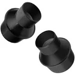 POWERTEC 70345 Dust Collection Reducer Fittings, 4" Hose to 2-1/2" Hose & 4" Port to 2-1/2" Hose, 2-Pc Set