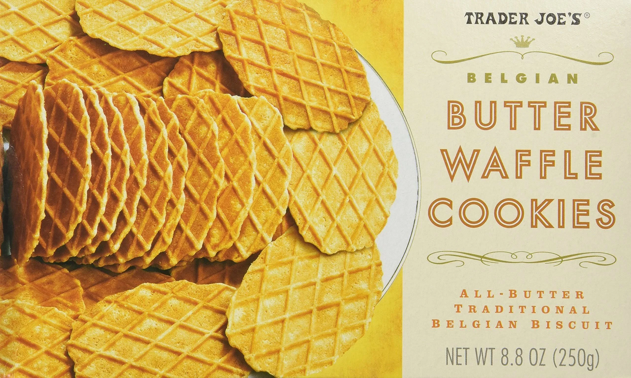 Trader Joes Belgian Butter Waffle Cookie Crisps - 2 Pack