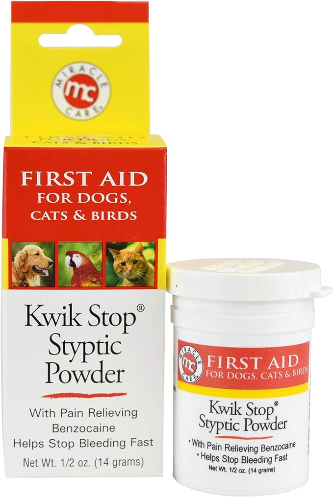 Kwik Stop Styptic Powder with Benzocaine - 0.5 oz