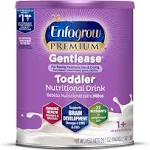 Enfagrow Premium Gentlease Toddler Nutritional Drink, Omega-3 DHA for Brain Support, Prebiotics & Vitamins for Immune Health, Non-GMO, 29.1 Oz Can