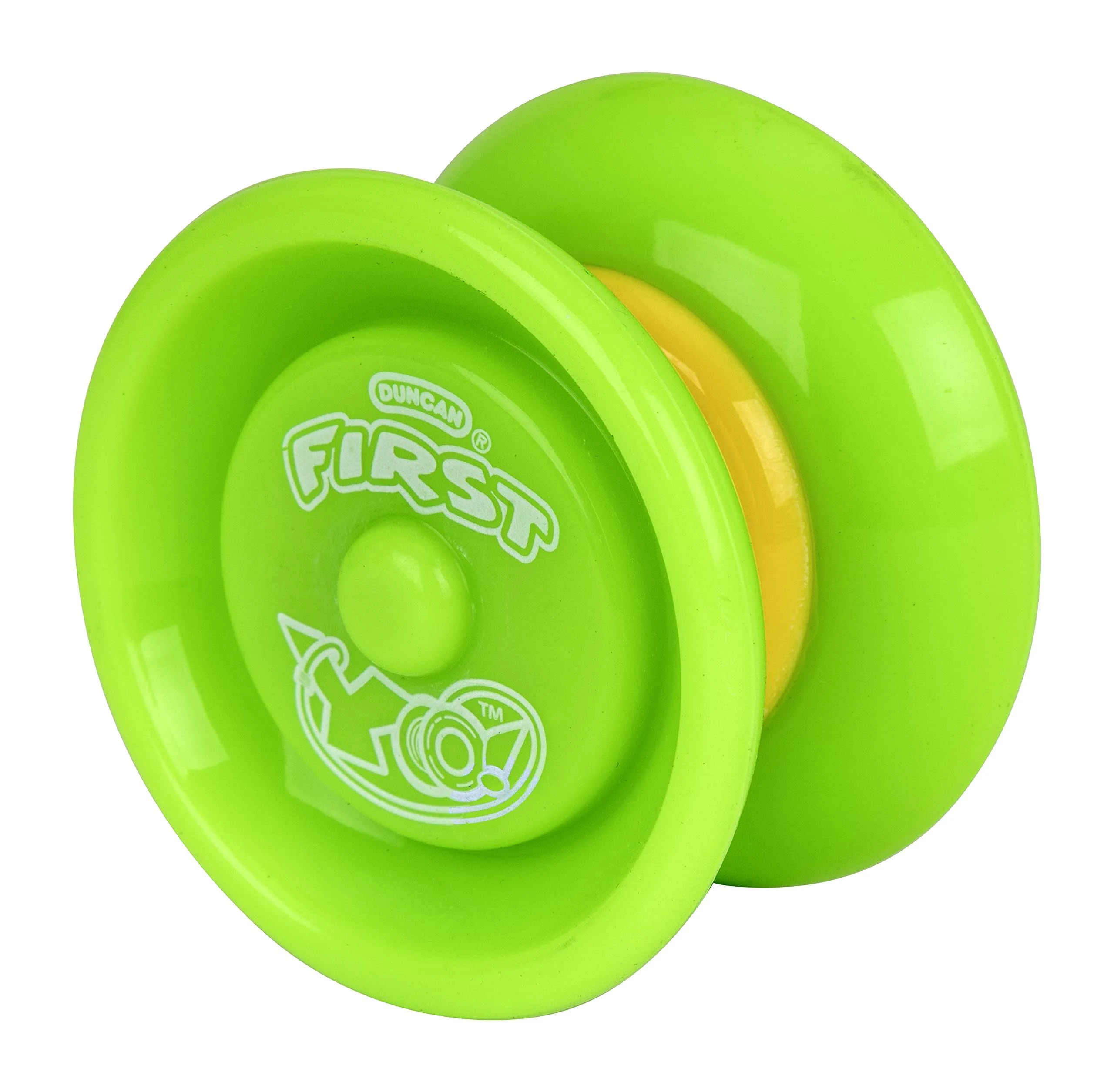 Duncan Toys First Yo! - Best Beginner Yo-Yo for Kids, Responsive Yo Yo, YoYo Toy - Green/Yellow