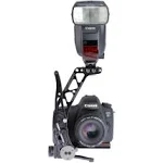 ProMediaGear BBX2 Boomerang Flash Bracket with Universal QR Plate (Black, Right-Handed)