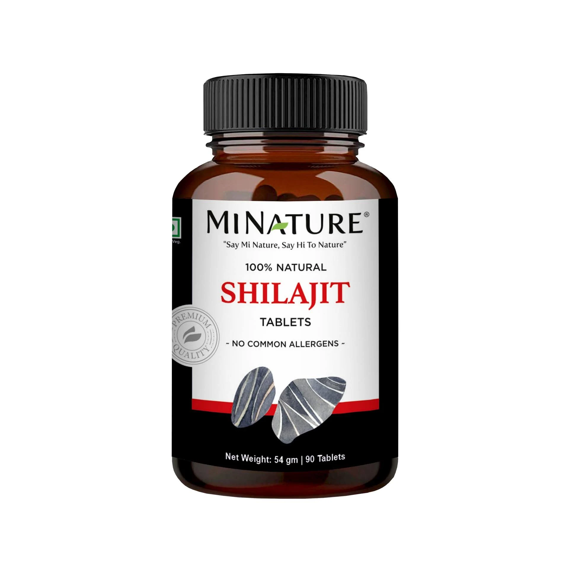 minature Shilajit Tablet | with Pure Shilajit Extract | Non-GMO, Gluten Free | Pure & Natural Trace Mineral | Vegan fulvic Acid | Made in India | 500mg 90 Tablet 45 Days Supply |