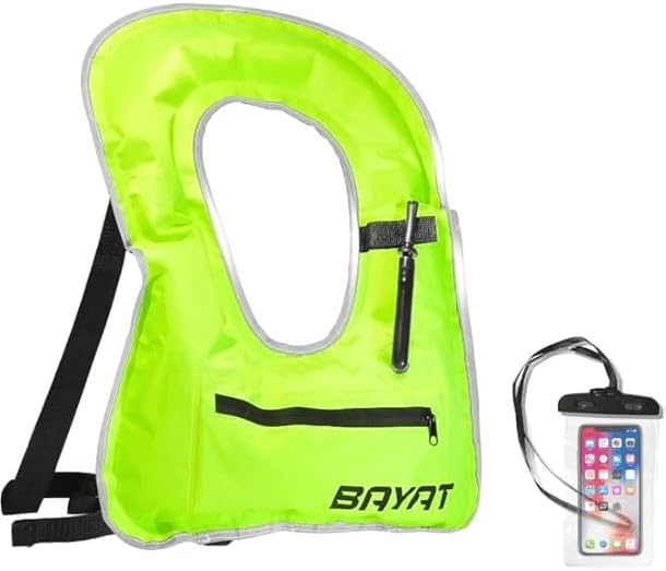 Bayat Inflatable Snorkel Vest - Portable Snorkel Vests for Adults - Durable Scuba ...