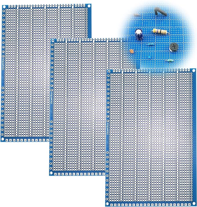 YUNGUI PCB Protoboard,3 Pack PCB Prototype Board Solderable Breadboard for DIY ...