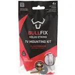 Bullfix TV Kit - Plasterboard Fixings for TV Bracket, Heavy Duty Wall Mounting Fixing for Fitting television Brackets & Mount to Stud, Dot & Dab, Ins