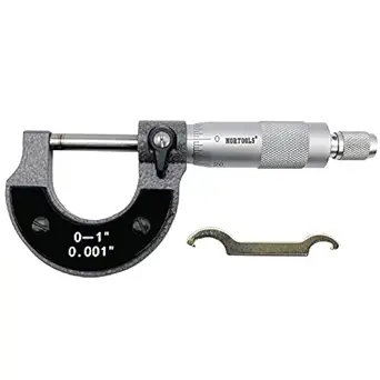 Nortools Outside Micrometer, Ratchet Stop, Lock Nut 0-1" /0.0001" Precision Machinist Tool