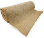 12" x 10yd NO-FRAY Burlap Roll ~ 3 - 5 Table Runners ~ Natural Long Fabric with Finished Edges. Perfect for Weddings, Placemats, Crafts. Decorate Without The Mess!