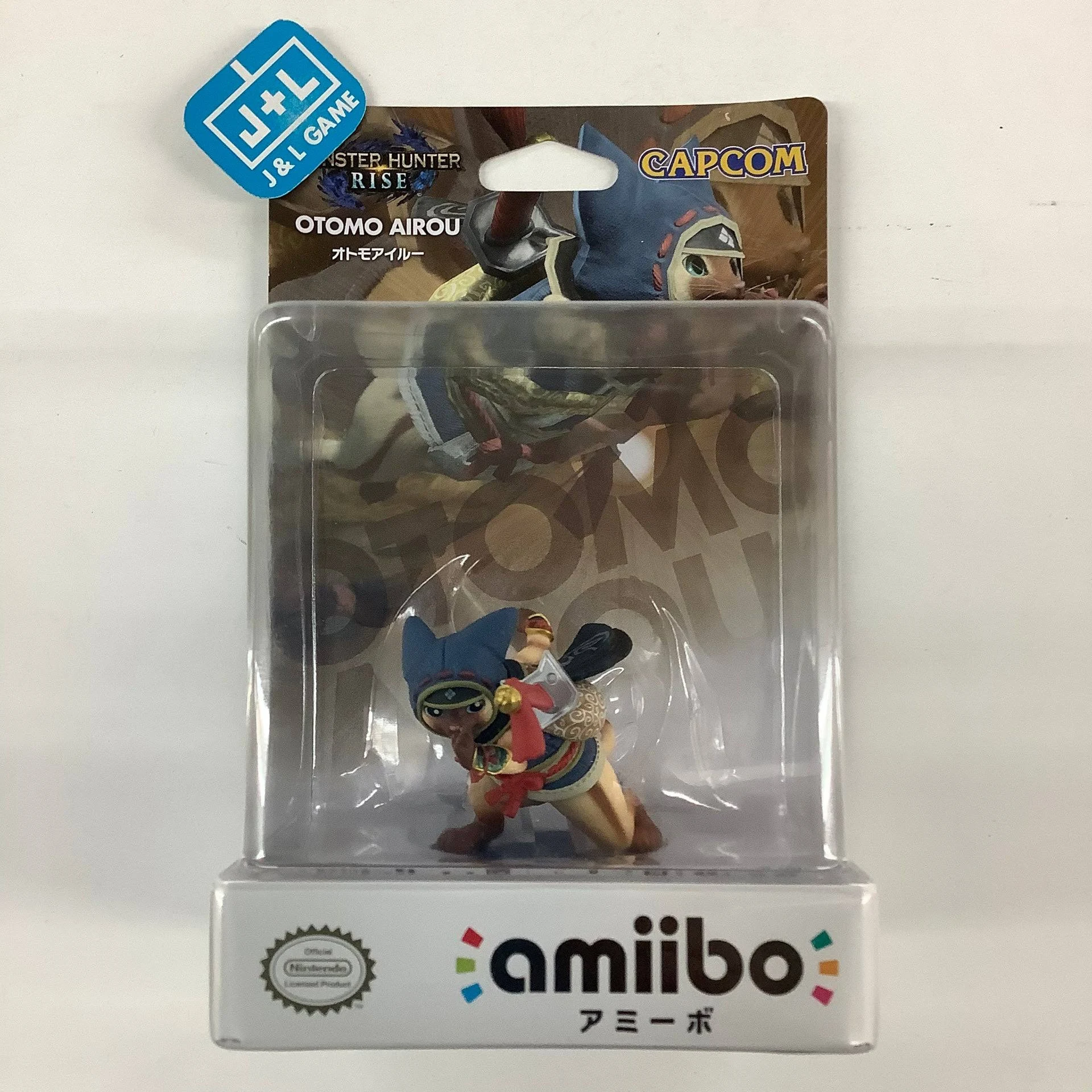 Monster Hunter Rise Amiibo Palico Otomo Airou Nintendo Switch Figure Toy