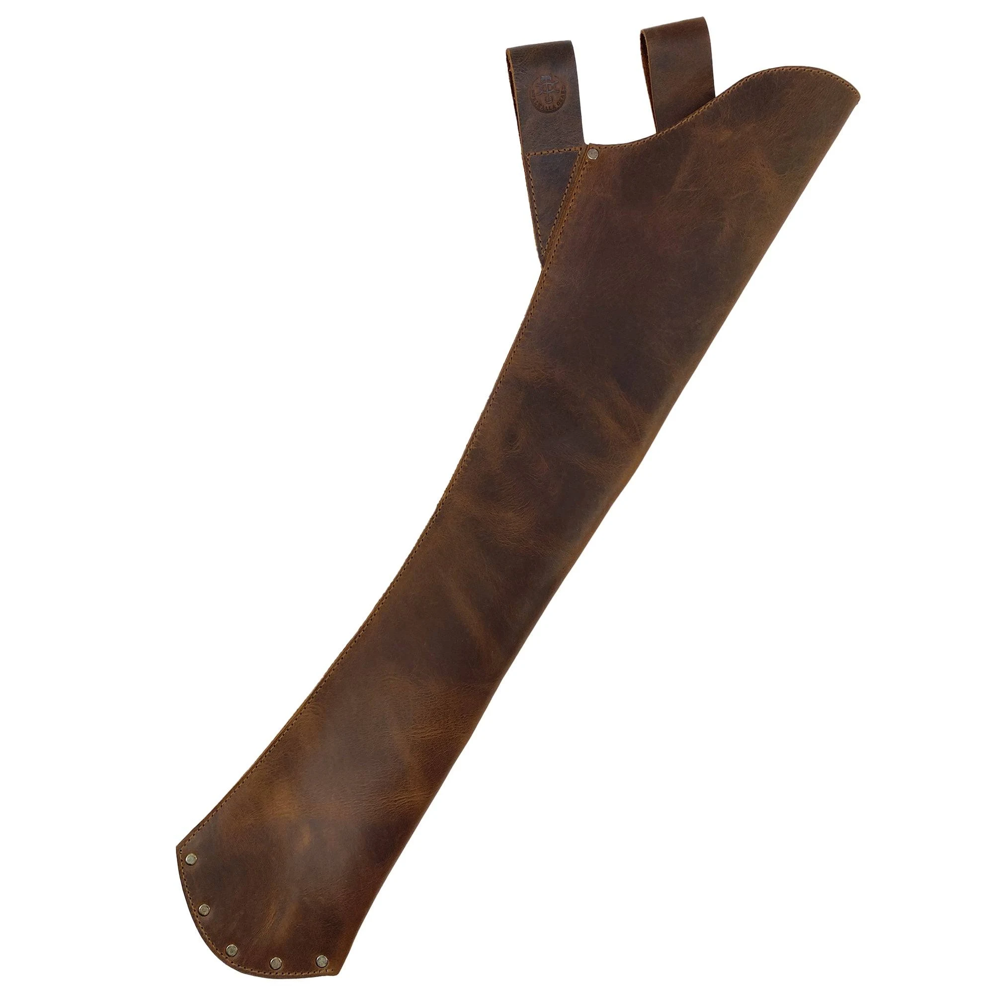 Bourbon Brown Hip Quiver - Full Grain Leather - Arrow Holder for Target Shooting