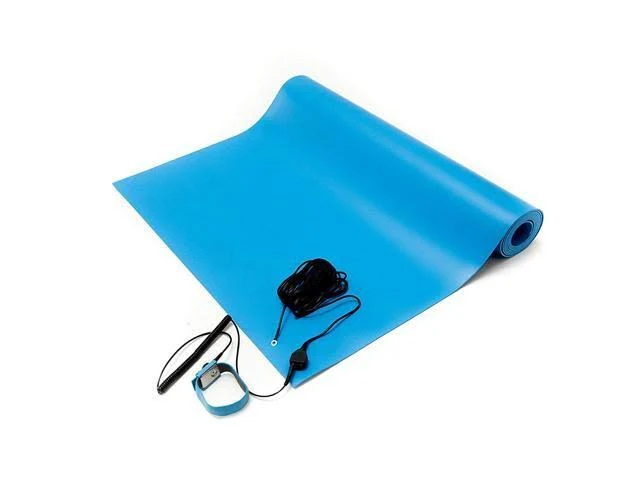 Bertech ESD Anti-Static Table Mat Kit, 18 In. x 30 In., Blue, Includes an ESD...