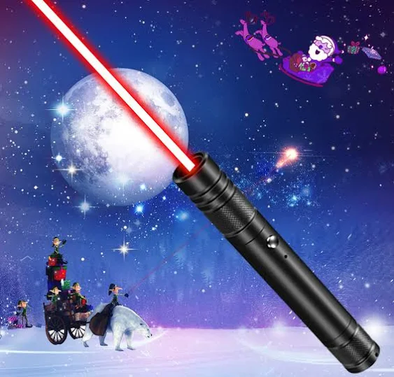 AYZUTQL Red High Power Laser Pointer Long Range Laser Pointer Rechargeable,Red ...