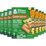 Gerber Snacks for Toddler Organic Soft Baked Grain Bars, Grain & Grow, Banana Mango Pineapple, 5.5 Ounce (Pack of 8)