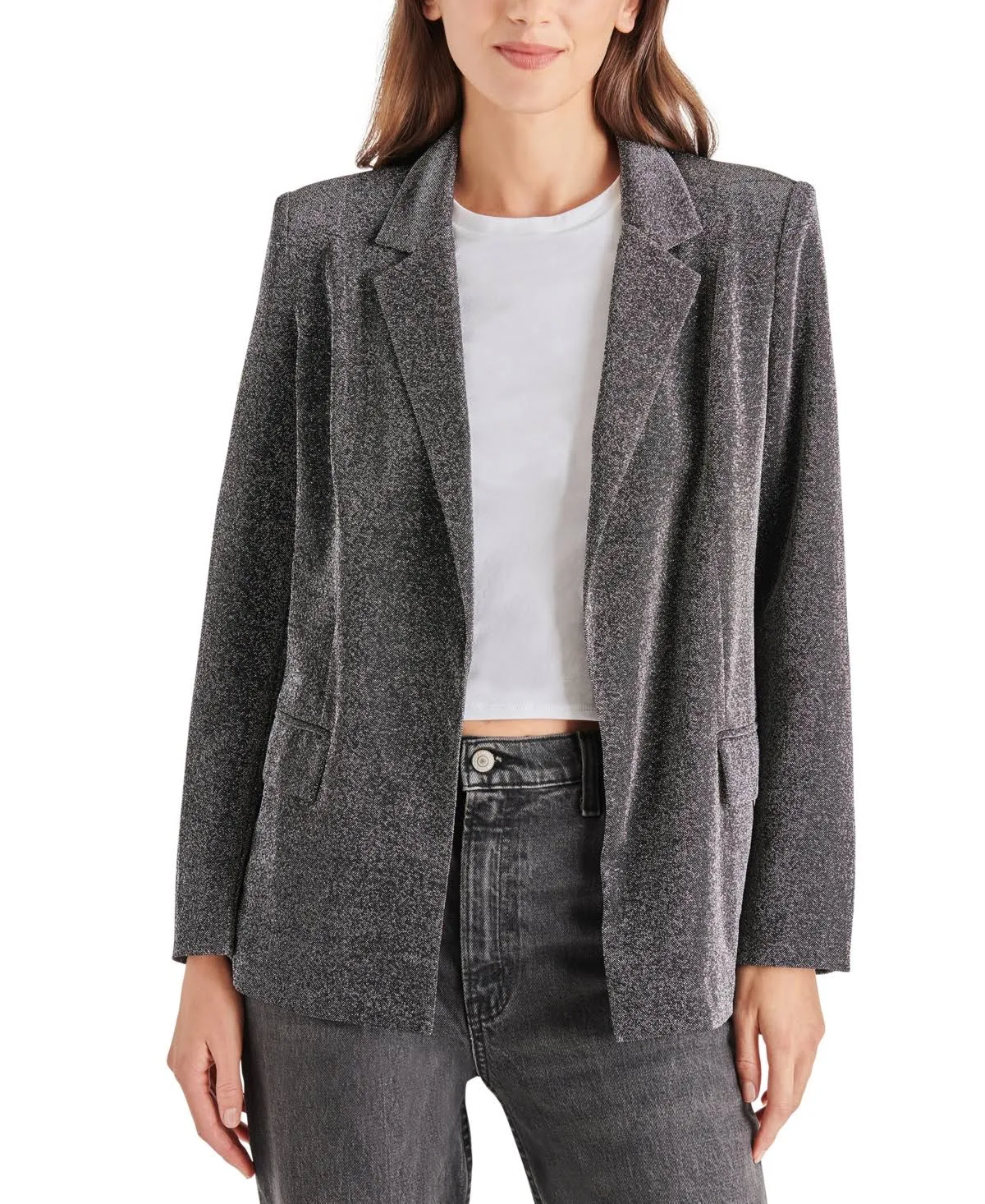 Steve Madden Peyton Metallic Blazer | Women's Jackets | MILK MONEY