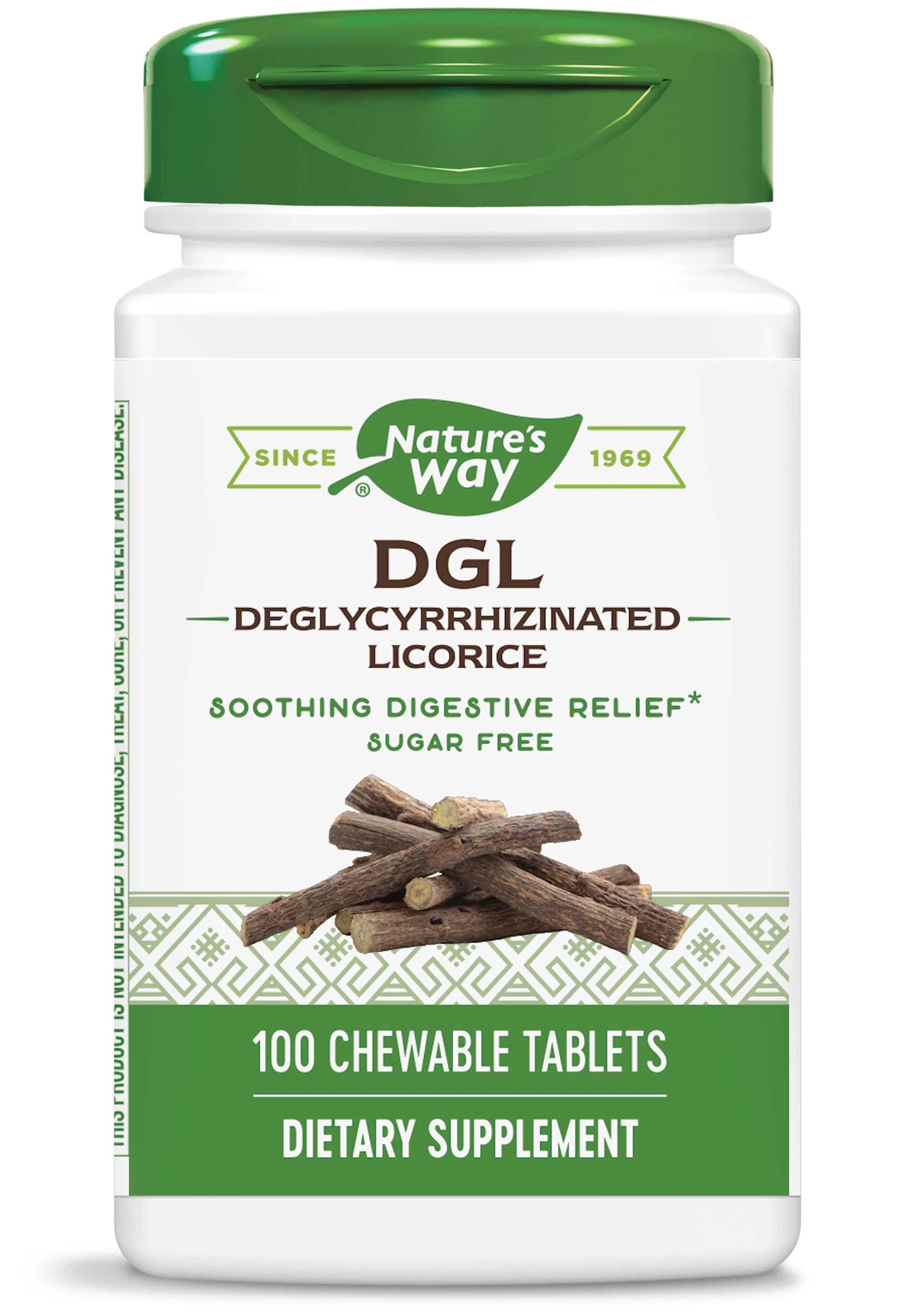 Nature's Way, DGL, Deglycyrrhizinated Licorice, 100 Chewable Tablets