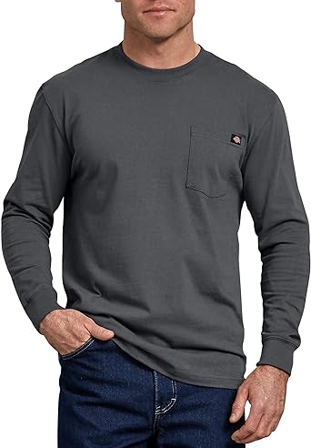 Dickies Big and Tall Men's Long Sleeve Heavyweight Crew Neck