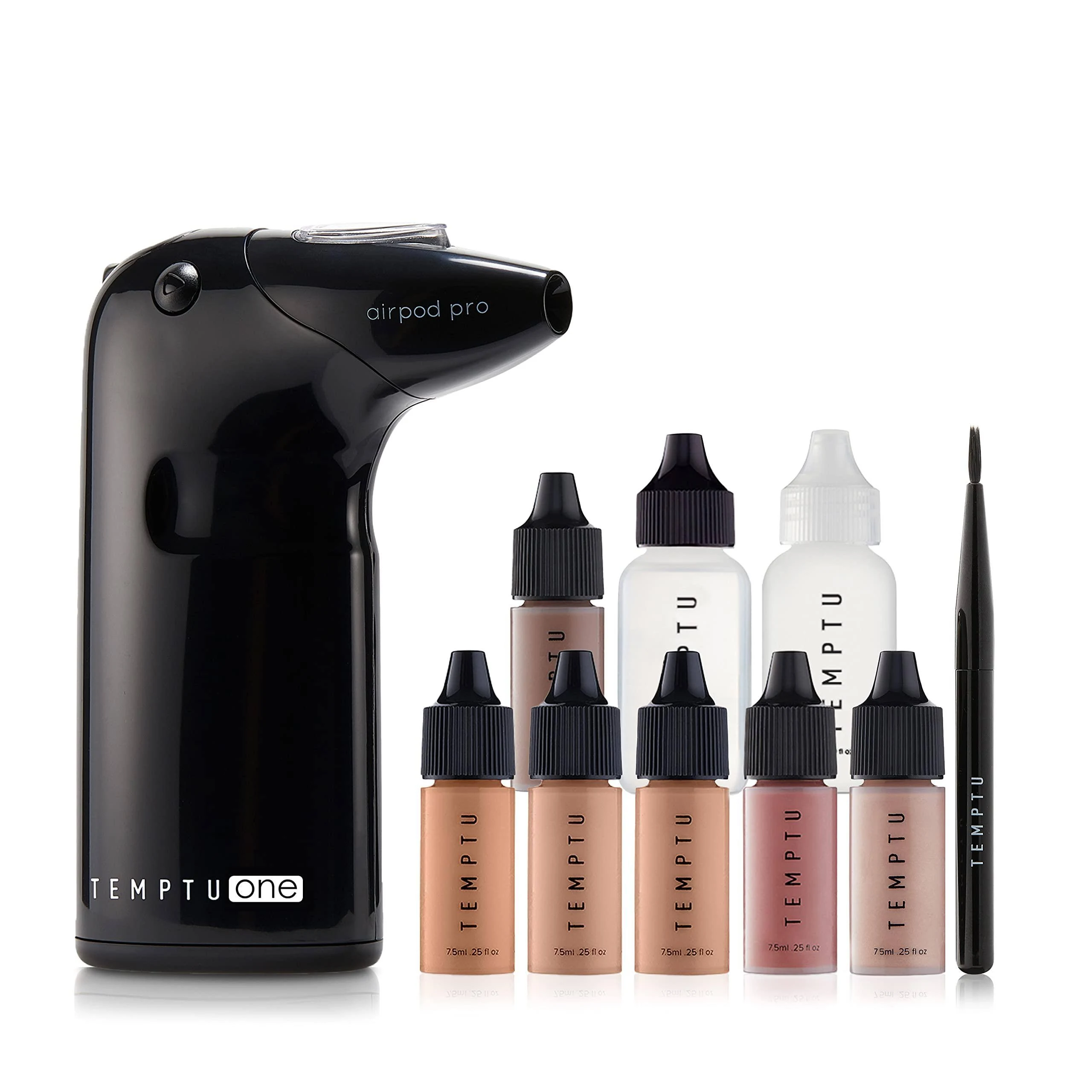 TEMPTU One Airbrush Make-up Kit with Cordless Compressor, 6 Shades: 11-Piece ...