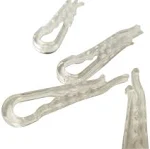 1000 Clear U Shape Plastic Alligator Clips for Shirts Folding Ties Socks Pants