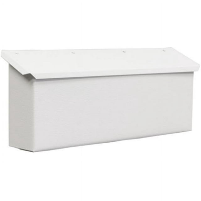 Fulton 3275 Horizontal Mailbox, White, 15"w X 6-1/4"h X 3"d