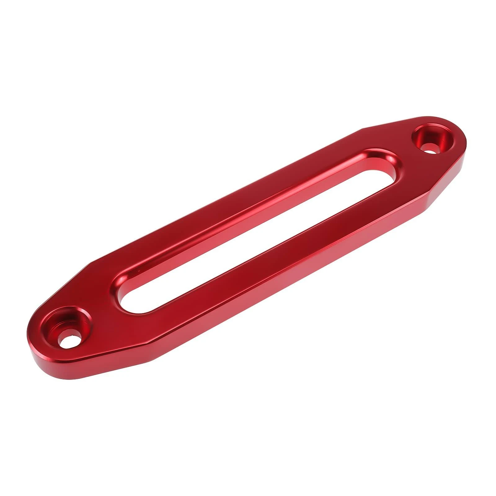 10" (254mm) Mount Billet Aluminum Hawse Fairlead for 8000-15000 LBS Synthetic Winch Rope (Red)