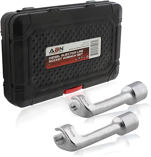 ABN Diesel Injector Line Socket Set - 6pc Wrench Diesel Fuel Line Socket Set