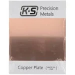 K&S K & S 6604 Copper Etching Plates, 0.050" Thick x 8" Wide x 10" Long, 1 Piece, Made in The USA