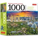 Singapore's Gardens by the Bay - 1000 Piece Jigsaw Puzzle: (Finished Size 24 in X 18 in)