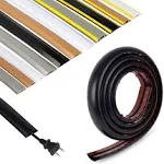 Rubber Bond Cord Cover Floor Cable Protector - Strong Self Adhesive Floor Cord ...