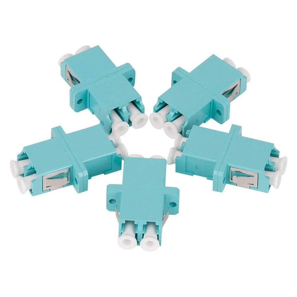 Fiber Optic Coupler, LC to LC Duplex Multimode Fiber Optic Cable Adapter Coupler OM1 OM2 OM3 OM4(Fiber Optic Adapter, LC to LC)