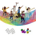 Tongmo Climbing Cargo Net 6.5 X 9.8 Double Layers Playground Safety Net